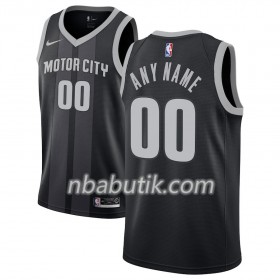 NBA Mænd Trøje Detroit Pistons Custom 2018-19 Nike City Edition Sort Blå Swingman